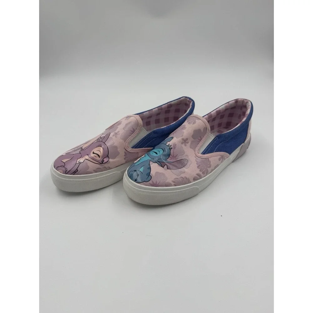 Women's‎ Disney Stitch and Angel Low Top Slip on Sneaker, Sizes 9.5